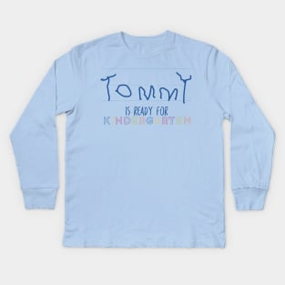 Thomas' Back to School shirt Kids Long Sleeve T-Shirt